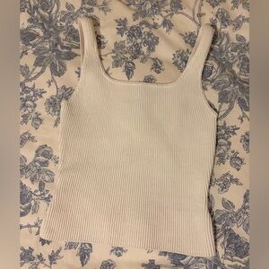 Aritzia Ribbed Square Neck Tank